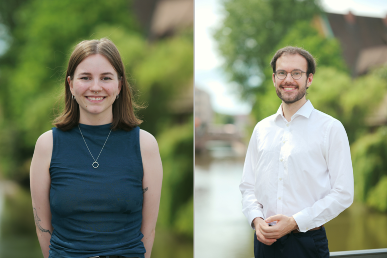 Neu am Lehrstuhl: Frauke und Tim